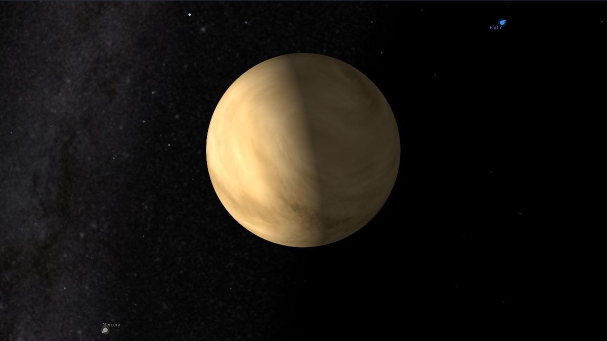 NowSky orbit view following Venus as it moves between Earth and the Sun